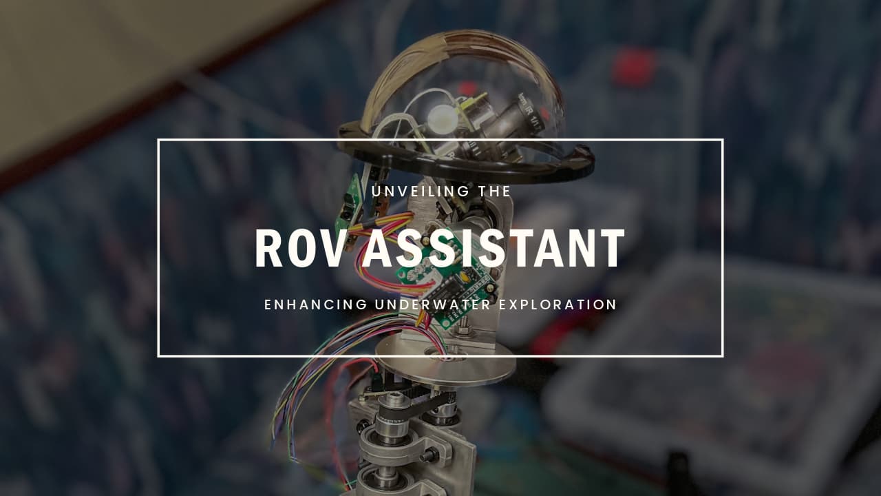 AI assisted ROV operation probe with floodlight and top view